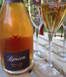Dégustation de l'extra âge brut rosé au parc de la patte d'oie